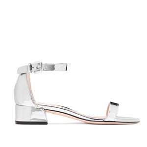 stuart weitzman silver sandals